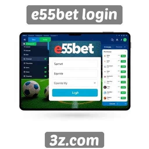 Interface do e55bet login e experiência do usuário