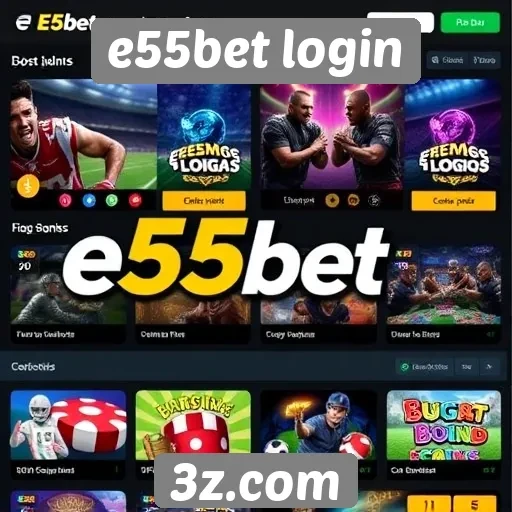 Comparativo de jogos disponíveis no e55bet login